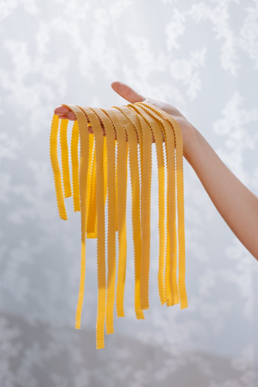 hand-made tagliatelle